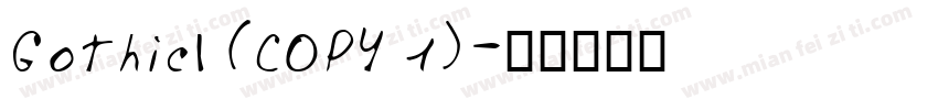 GothicI (COPY 1)字体转换
